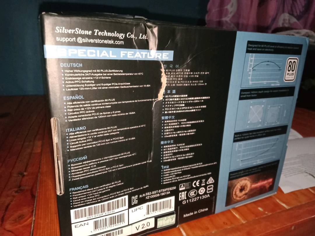 Silverstone 500 / 600 / 700 Watts 80 Plus Power Supply, Best Seller, Brand  New power supply | Shopee Philippines