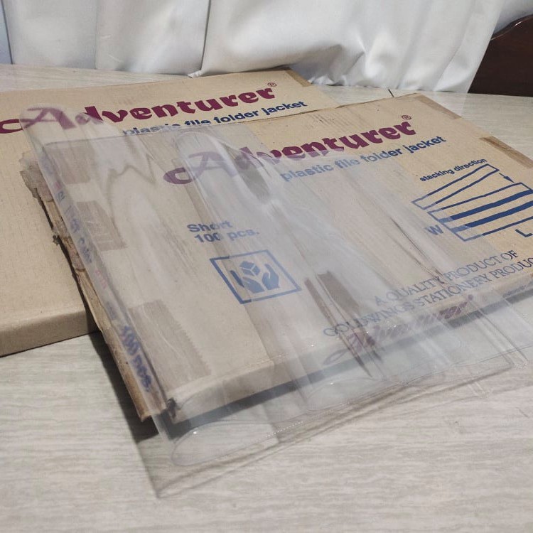 Clear Plastic File Folder Jackets by 20s Short, Long Shopee