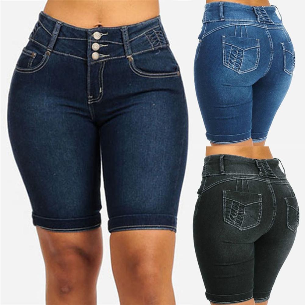 jean shorts women's plus size