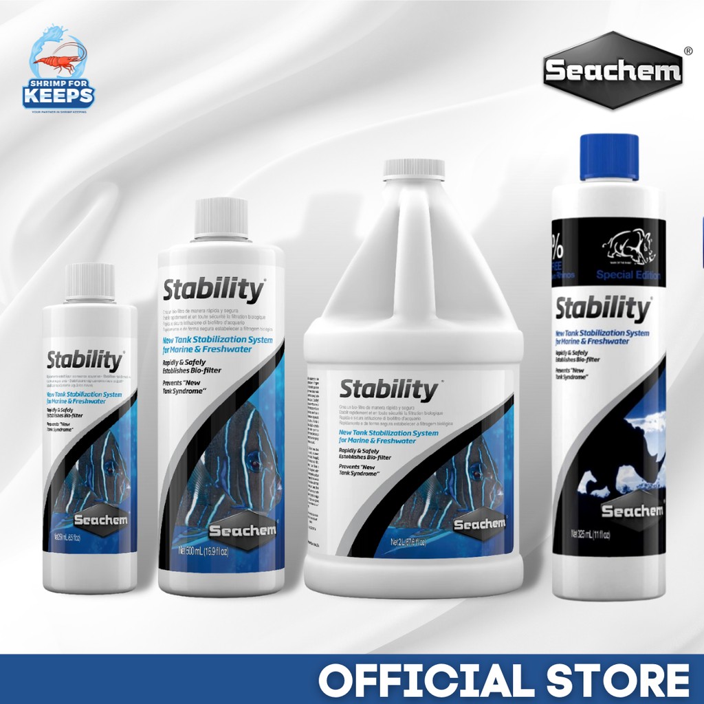 View of Seachem Stability Fish Tank Stabilizer for freshwater and marine ...