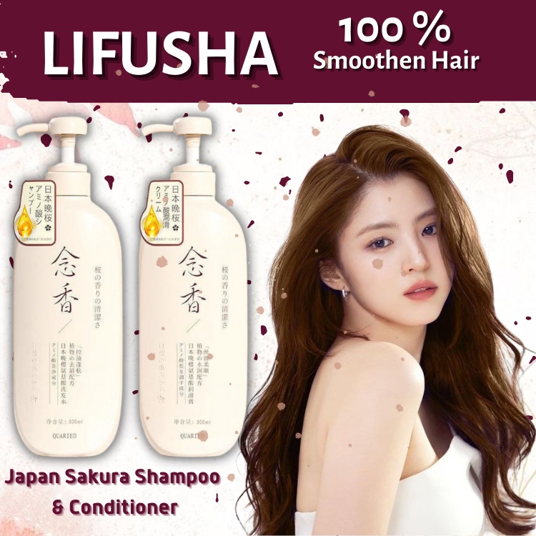 Sakura Shampoo Japanes Original For Hair Growth Shampoo and Conditioner