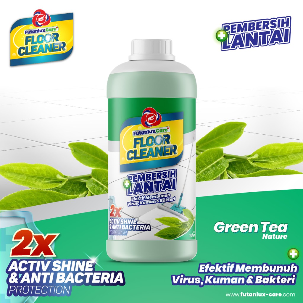 Futanlux Anti Bacterial Floor Cleaner Green Tea Floor Cleaner 1 Liter