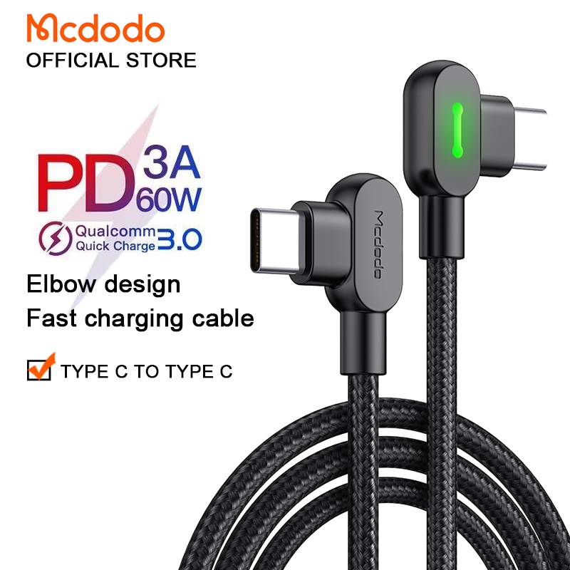 Mcdodo 60W PD USB Charging Cable Type C To Type C Fast Charger TypeC