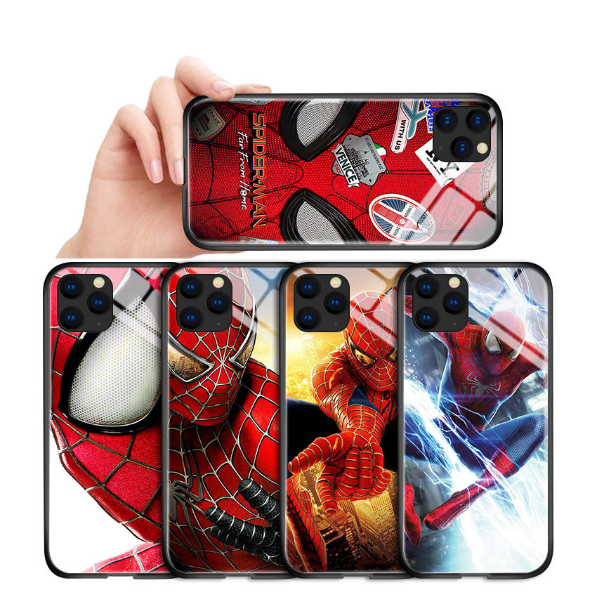 Iphone 12 Mini Pro Max For Casing Phone Case Marvel Avengers Spiderman Superhero Spider Man Far From Home Shockproof Hard Cover Glass Back Cases Shopee Philippines
