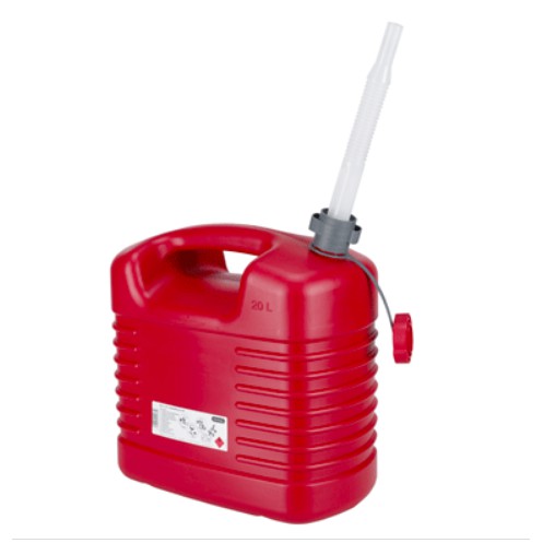 20 Litre Large Red Jerry Can Heavy Duty 20L Petrol Can with Built in Spout 