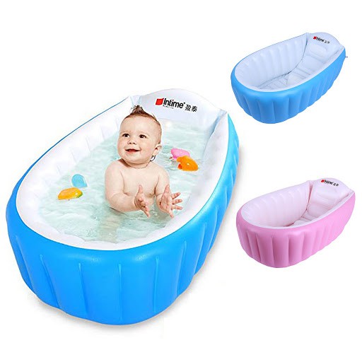 Sac Portable Baby Bathtub Inflatable, Large Inflatable Baby Bathtub