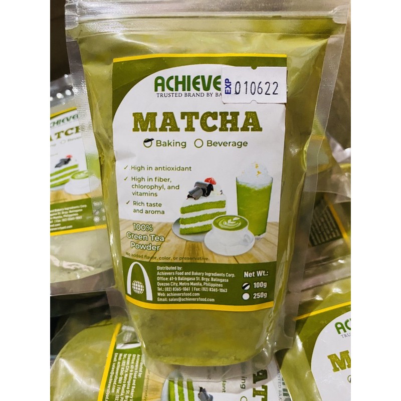 MATCHA POWDER for BAKING in 100g Shopee Philippines