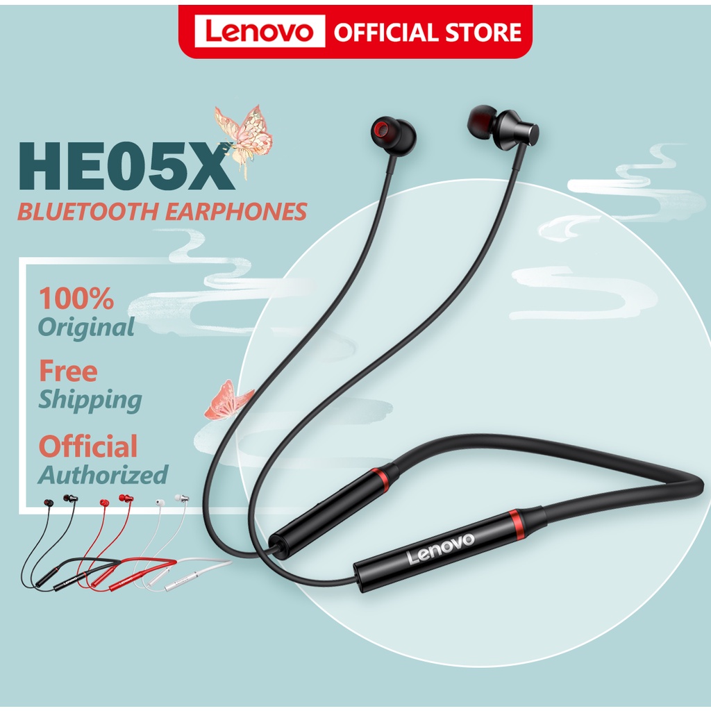 Lenovo HE05X ( HE05 Pro ) True Wireless Neckband Sports Bluetooth 5.0 ...