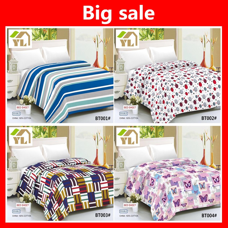 YL Cotton soft makapal Blanket Bed Kumot Double king size home decor