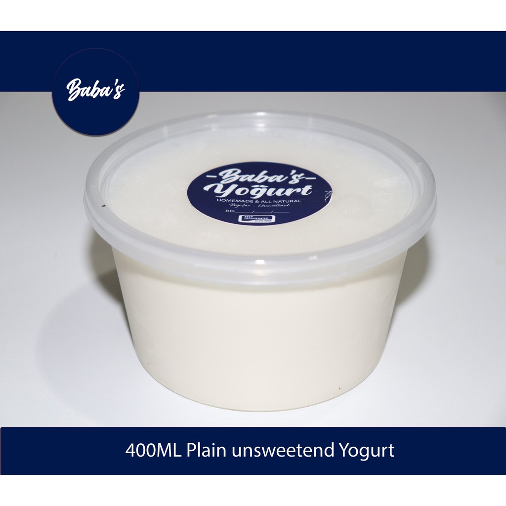 400ML Plain Unsweetened Yogurt (Turkish and Greek Style) Shopee Philippines