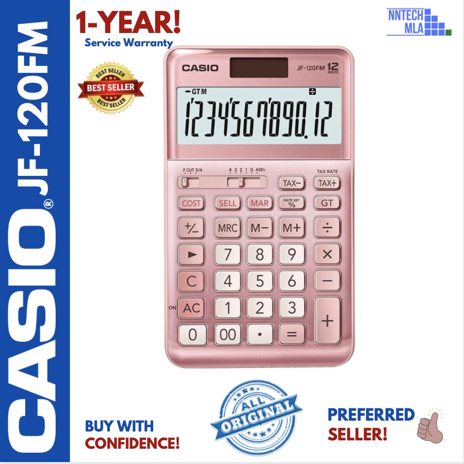 Calculator Casio Jf1fm Pink Shopee Philippines