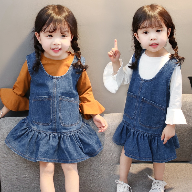 denim frock for kids