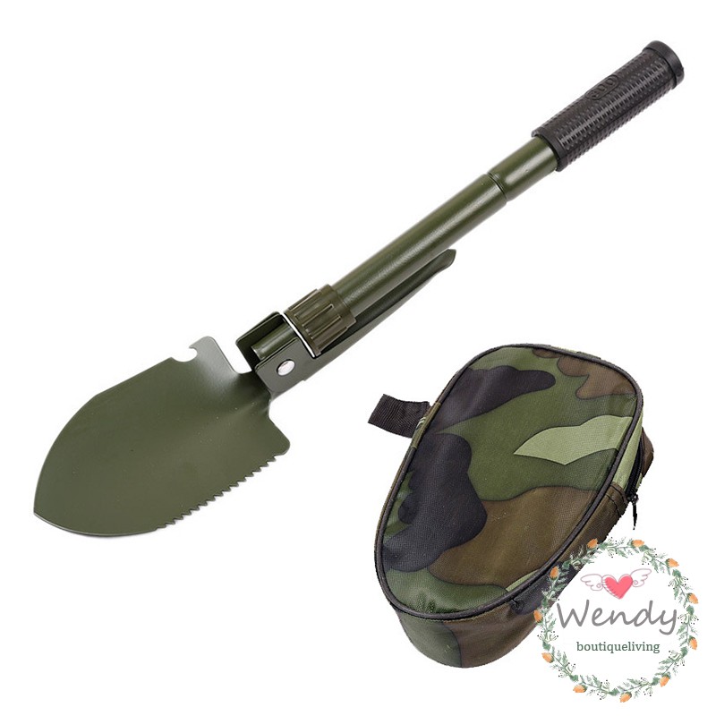 Multi-function Folding Camping Shovel Military Tactical Emergency Survival Spade