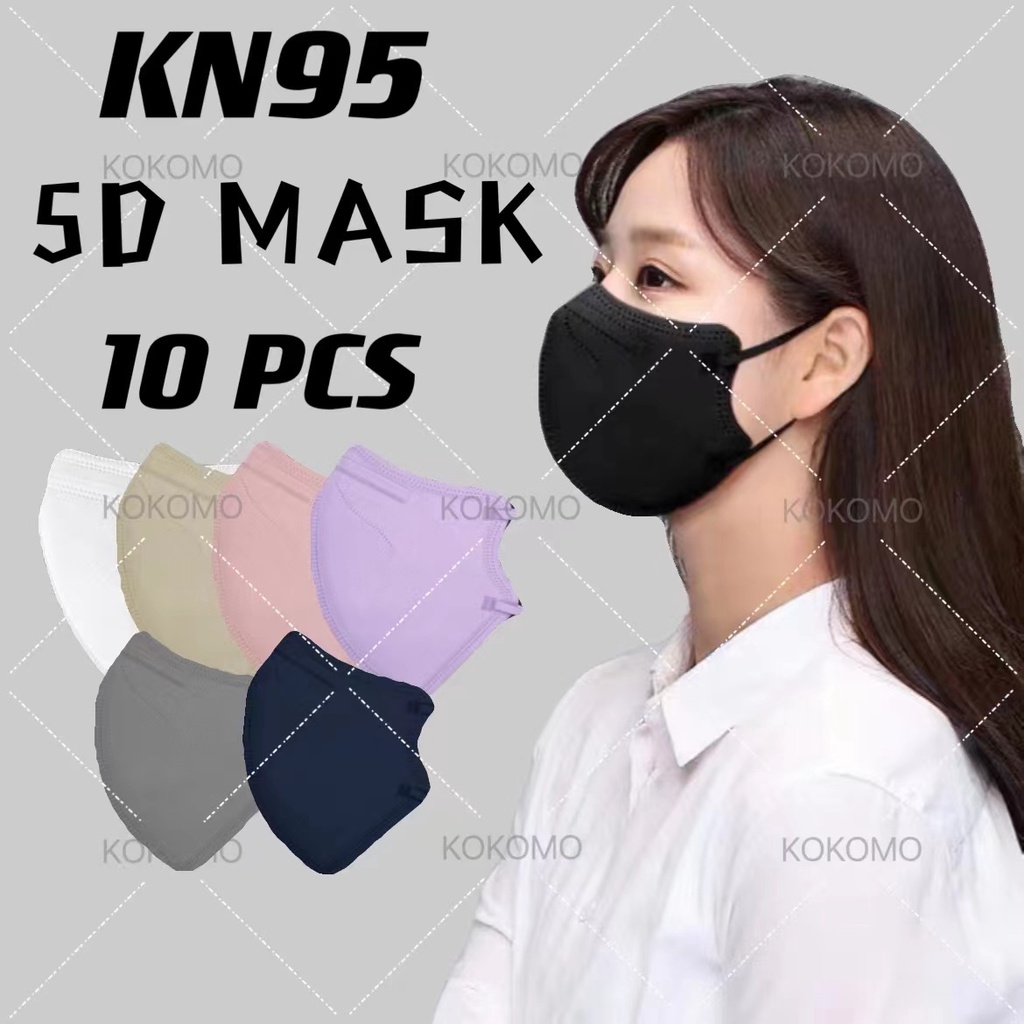 KN95 5D Mask 10pcs/pack KN95 Face Mask Mouth lvta 5D 5Layers Masks