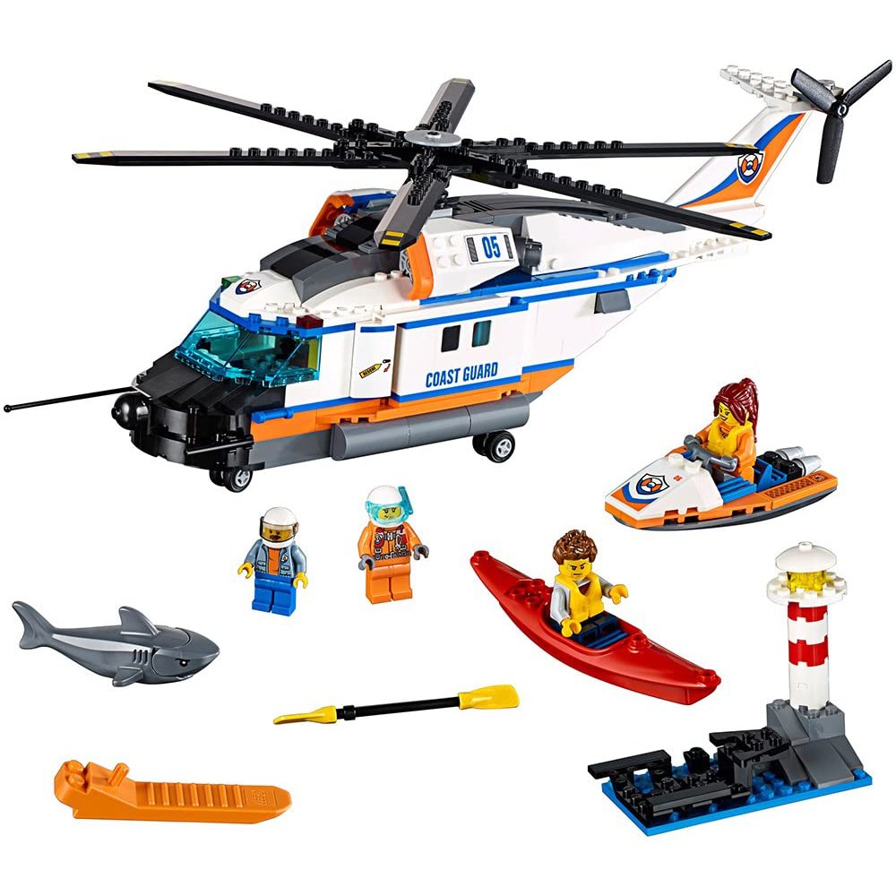 lego snow rescue helicopter