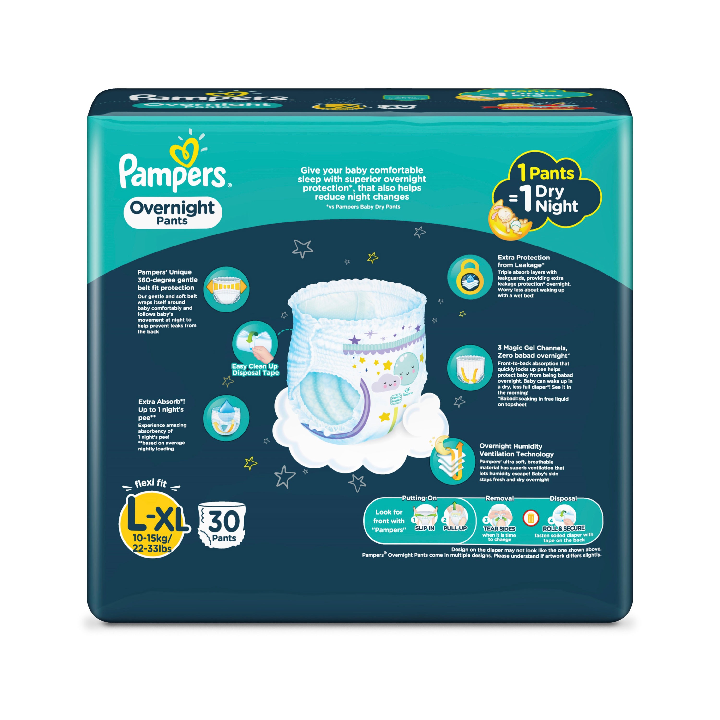 pampers overnight sizes