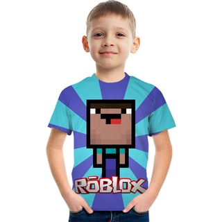 Boy Birthday Gift Party Children's T-Shirt Kids Anime Short Sleeve Fashion  Casual Top Baby Comfort Clothing Roblox | Shopee Philippines