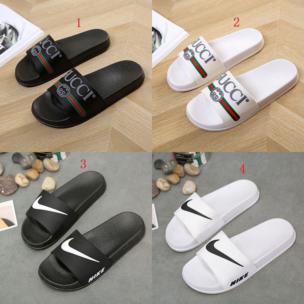 gucci white slippers