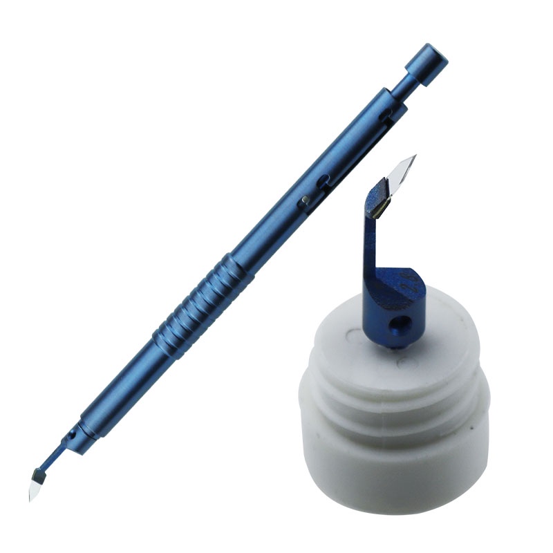 Sapphire Elbow Double Lancet Blade Ophthalmic Sapphire Keratome Blade