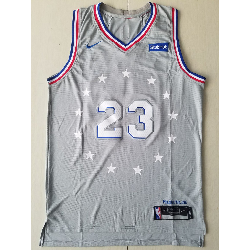 philadelphia 76ers grey jersey