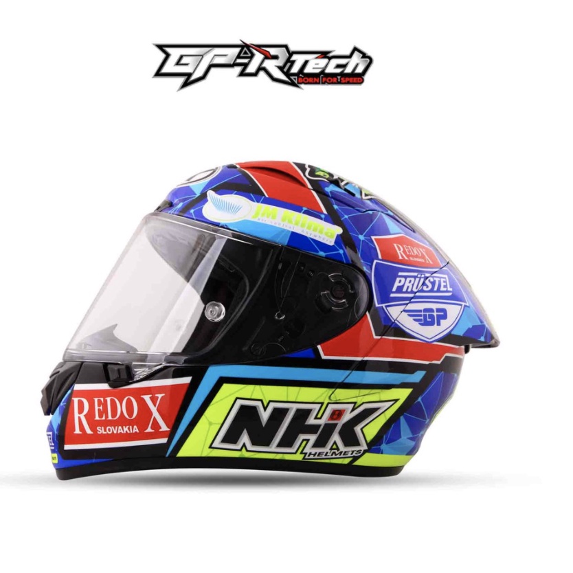 NHK Helmet GPR TECH V2 Jakub Kornfeil #1 Long Spoiler Double D Ring ...