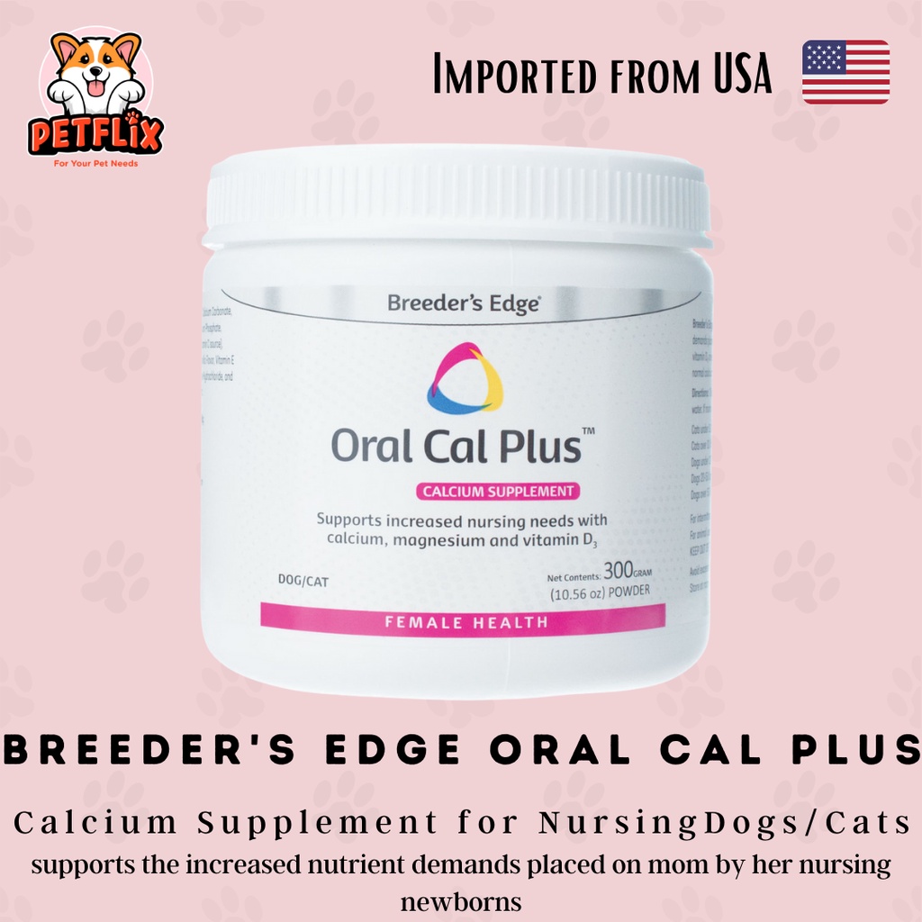 Breeder's Edge Oral Cal Plus Powder Calcium Supplement for Nursing Dogs