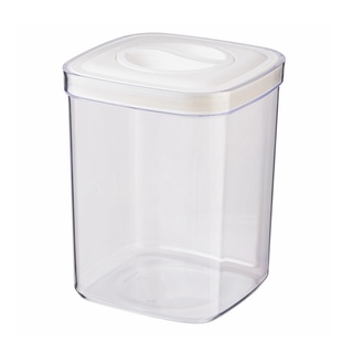White Twist Lock Airtight Dry Food Container Jar Canister  Storage Kitchen Pantry (PET Plastic) #7
