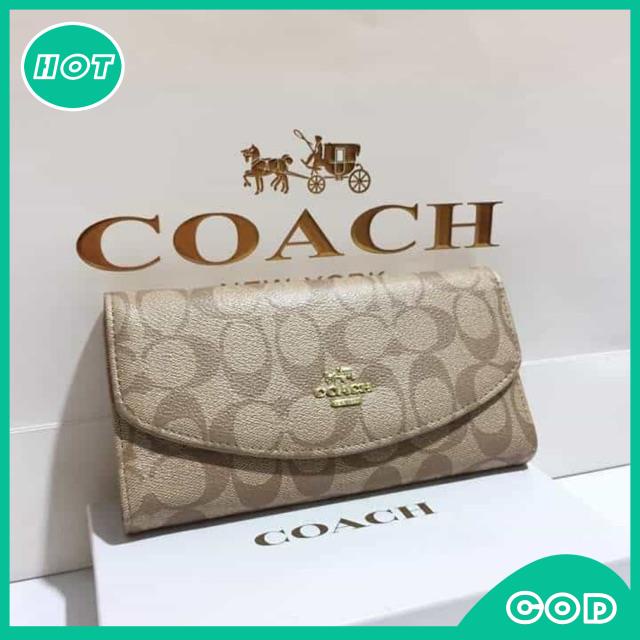 Coach Trifold long wallet with box | Shopee Philippines