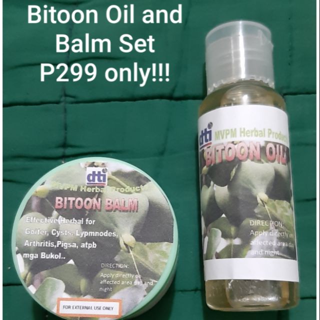 BITOON OIL AND BALM for Goiter Cysts at mga Bukol | Shopee Philippines