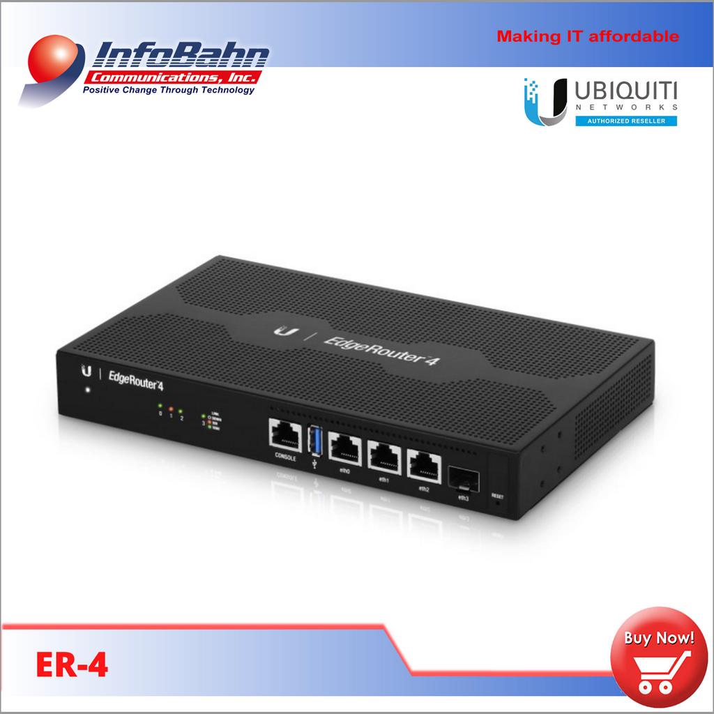 Ubiquiti Edgerouter 4 Port Er4 I Er Er4 4Port Gigabit Router with 1