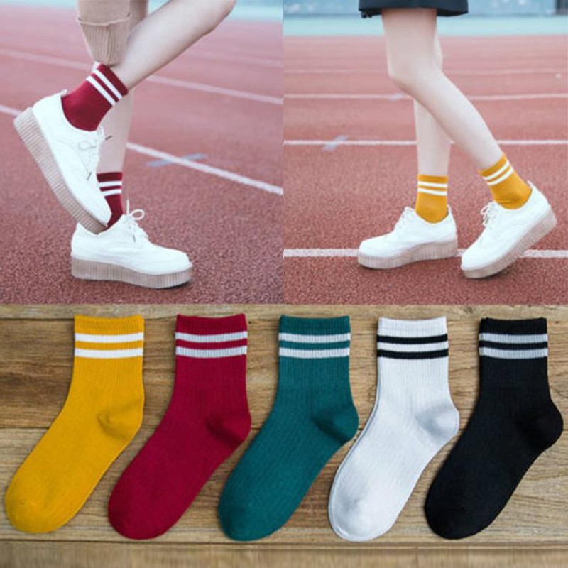 Kily.PH Mid Cut Iconic Sock Baseball Footwear Socks 17A0006 | Shopee ...