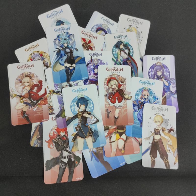 Genshin Impact Photocards Gsm Coated Glossy Customized Photocards Shopee Philippines