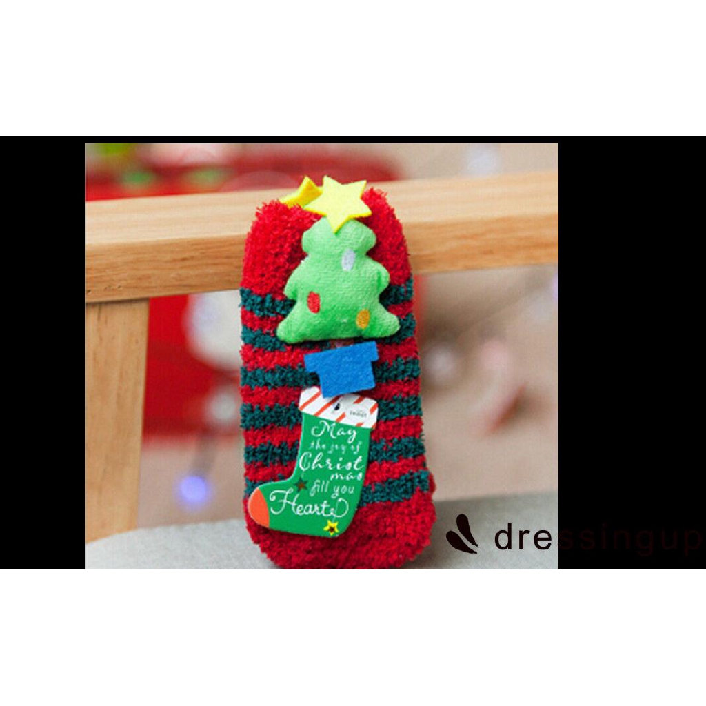 1Pair Girls Bed Socks Fluffy Warm Winter Kids Gift Soft Floor Home Accessories D