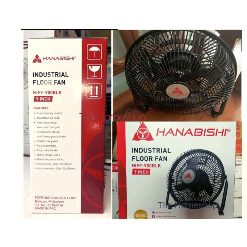 hanabishi industrial floor fan