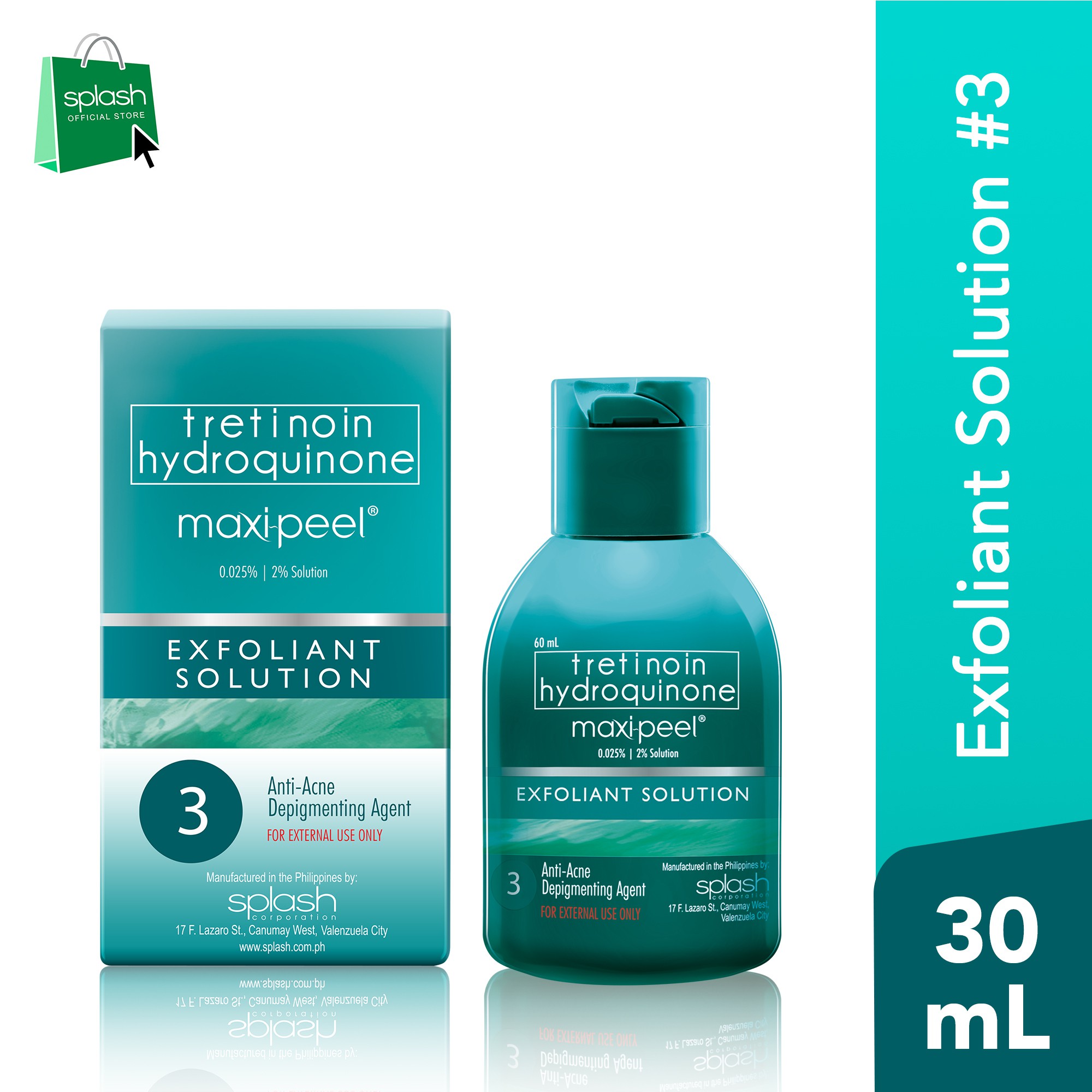 maxi peel exfoliant solution 3