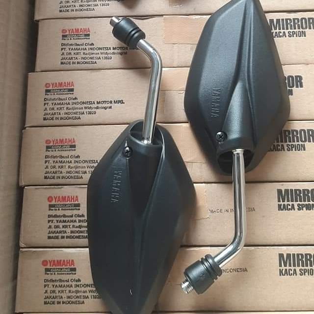 YAMAHA GENUINE SHORT STEM SIDE MIRROR (chrome) | Shopee Philippines