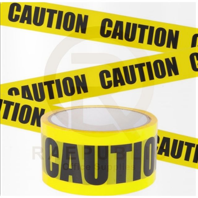 Caution Tape 4.8cm (2 inches) x 50m / 7.5cm (3 inches) x 50m Shopee
