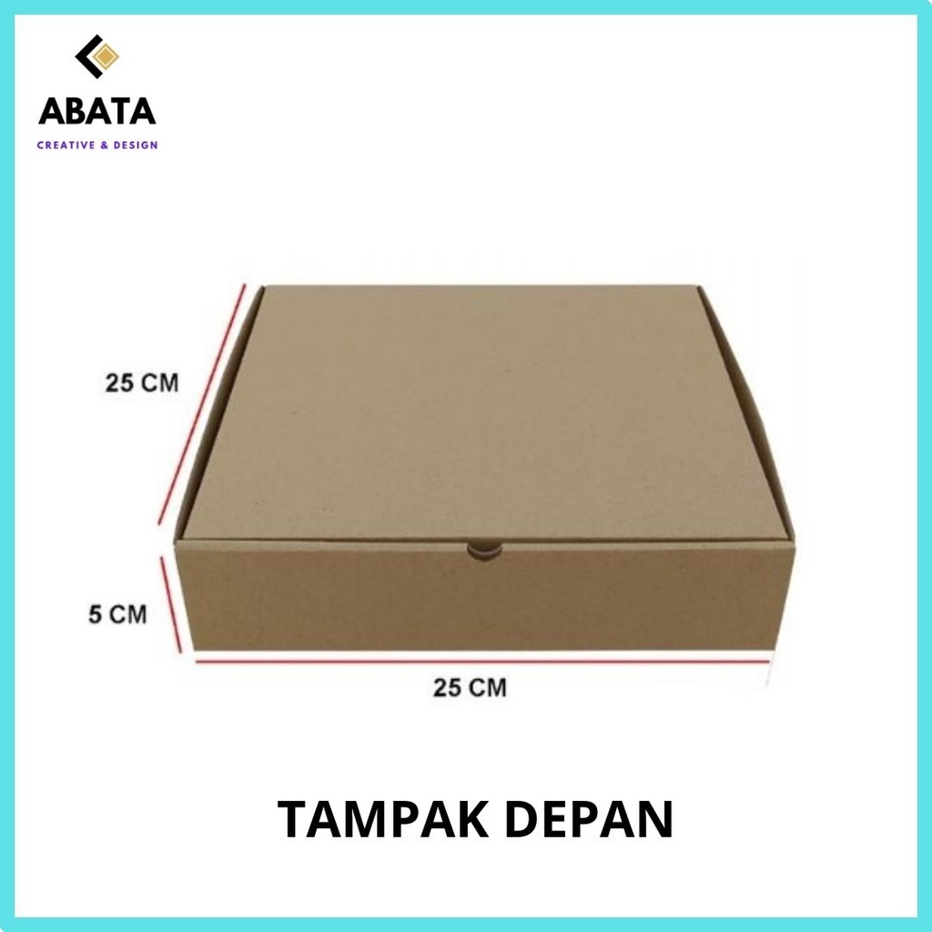 Cardboard / BOX - 25x25 cm - DIE CUT And EASY USAGE -- | Shopee Philippines