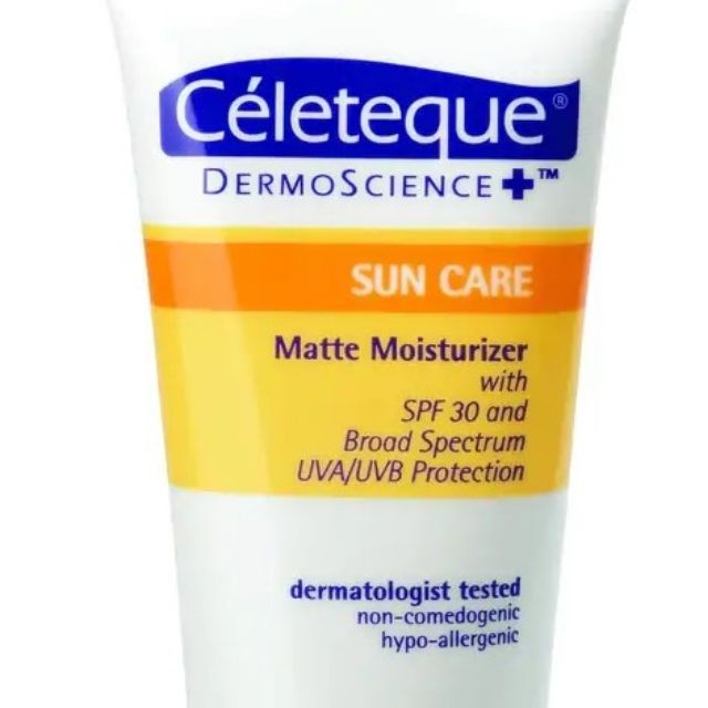 celeteque dermoscience sun care matte moisturizer spf 30