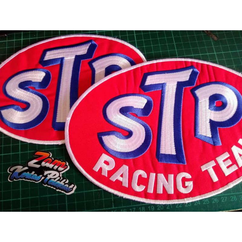 PATCHES STP RACING TEAM STICKER KAIN SULAM PATCH MOTOR XL Shopee