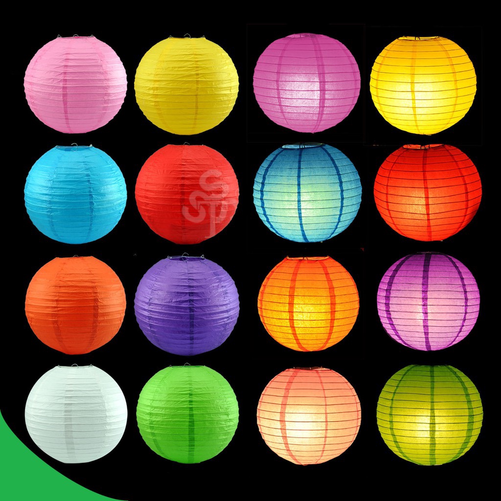 round paper lanterns