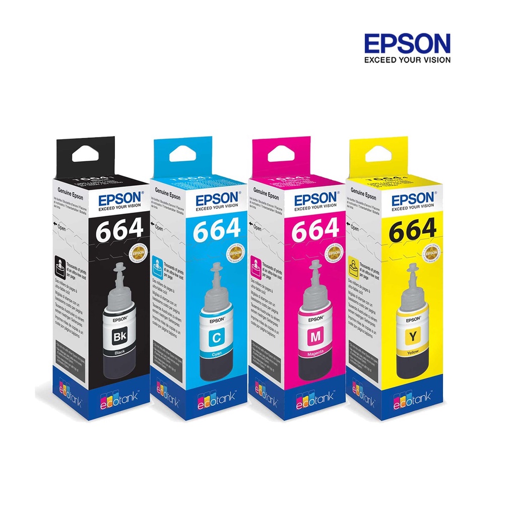 Epson 664 Ink Dye Ink For Epson L Series Printer L120 L100 L101 L210 L360 L405 L101 70ml 9469