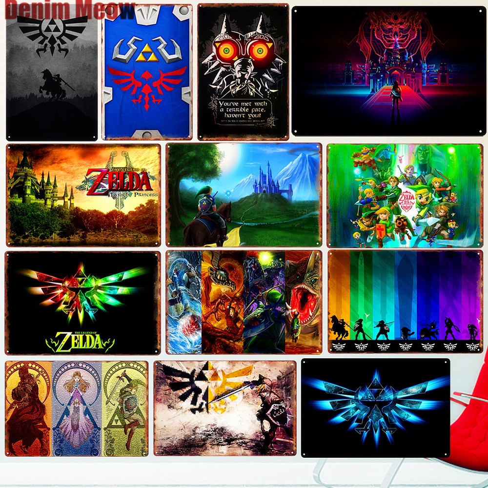 Caution Gaming In Progress Vintage Metal Plates Cafe Bar Pub Home Wall Decor Tin Signs Legend Of Zelda Plaque Kid S Gift N150 Shopee Philippines