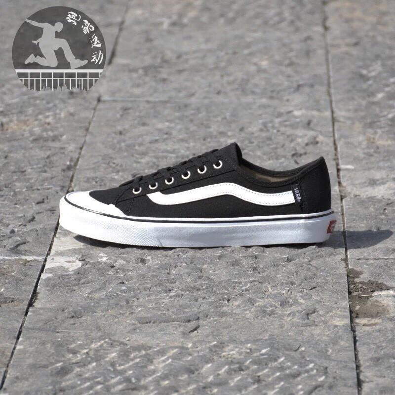 canvas vans black