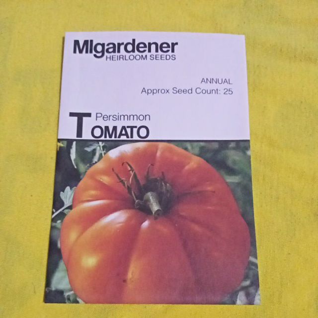 Migardener Tomato Persimmon Heirloom Seeds Shopee Philippines