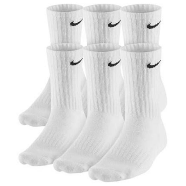 nike socks plain white