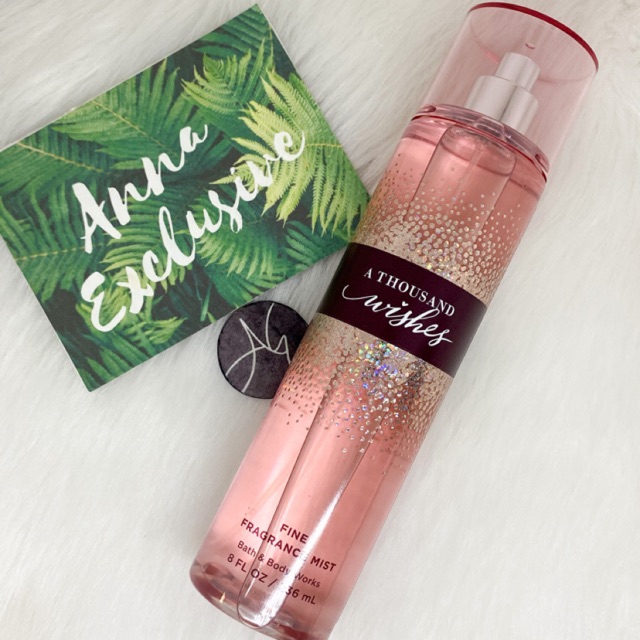 Authentic Bath & Body Works A THOUSAND WISHES Fragrance Mist | Shopee ...