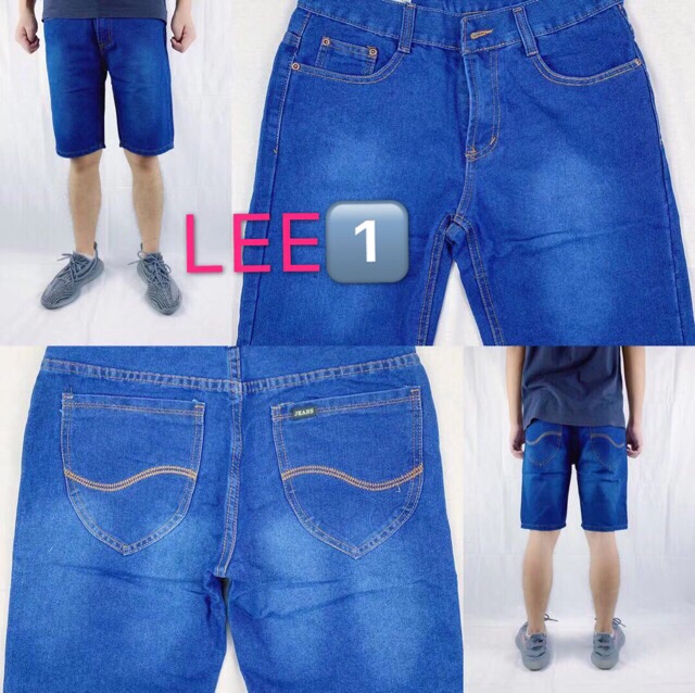 lee 5 pocket denim shorts