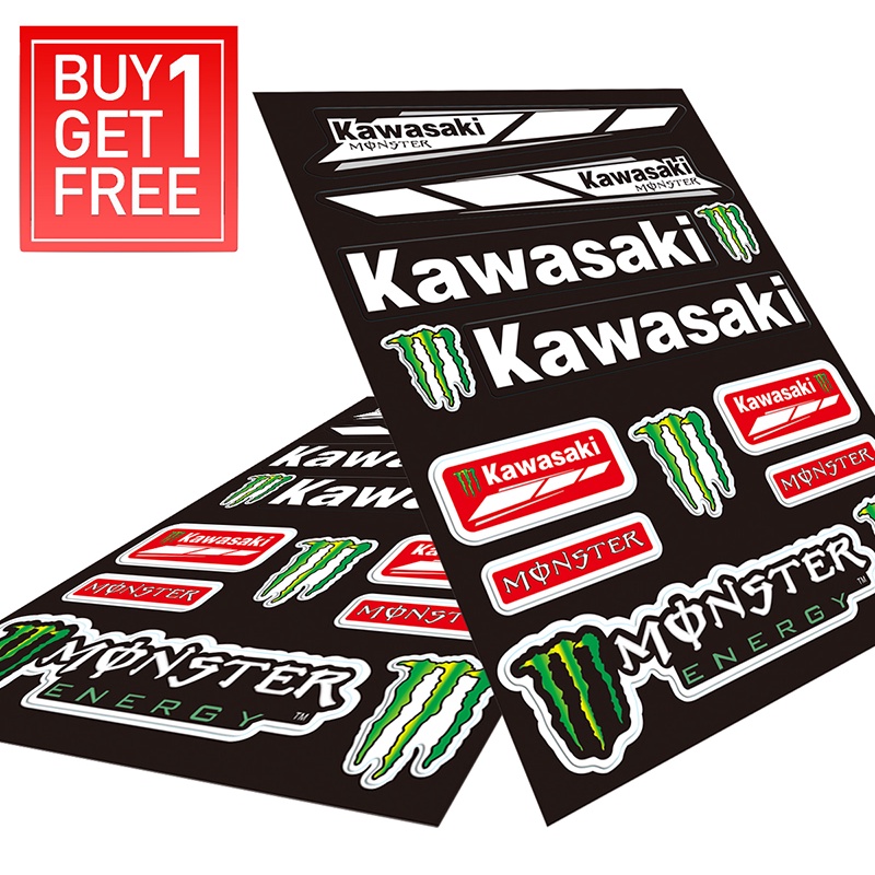 Kawasaki Monster Energy Stickers Vinyl Decals presyo ₱72