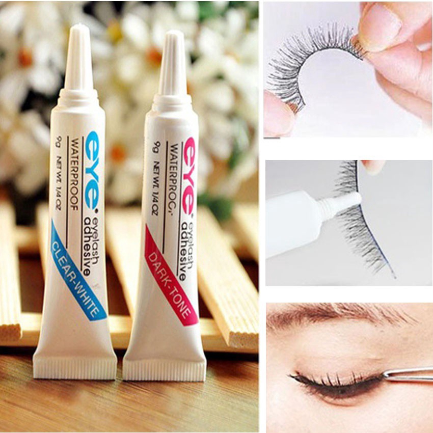 BEAUTY GLAZED Eyelash Adhesive Glue Waterproof fast dry Black and White